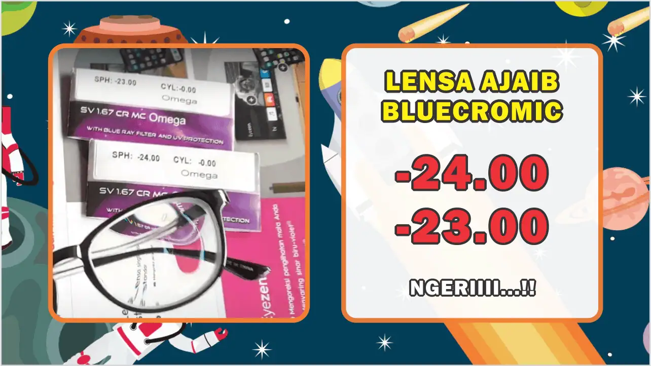 😱 Minus -24 & -23 Masih Bisa Pakai Kacamata Tipis Cek Lensa Ajaib Ini! KM Net Minus Tinggi Jadi Tipis